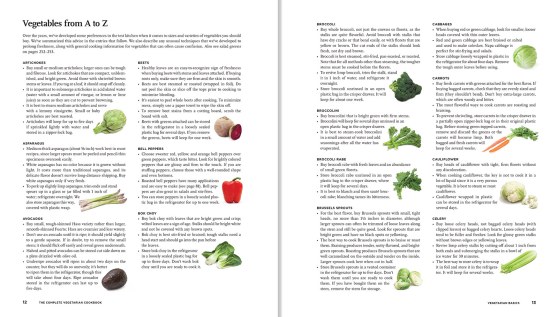 Full Recipe List – The Complete Vegetarian Cookbook
